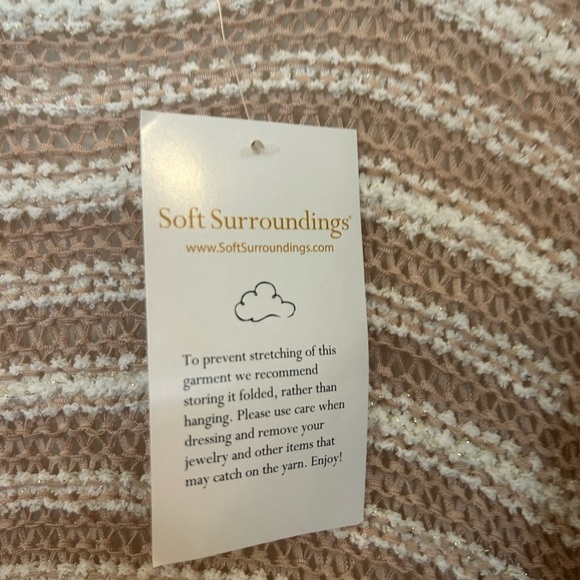 NWT Soft Surroundings 2X loose knit, long line, open front cardigan - Picture 3 of 6